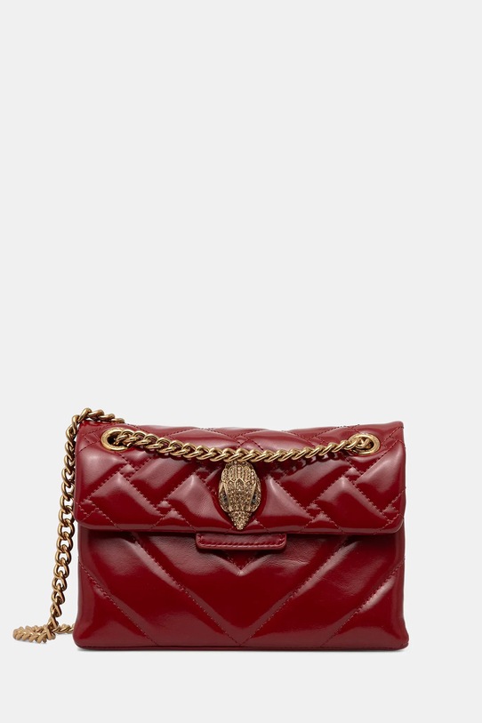 Kurt Geiger London torebka skórzana KENSINGTON nie mieści A4 bordowy 846350319