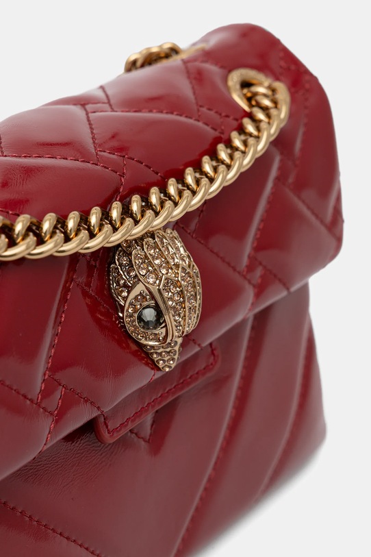 Kurt Geiger London torebka skórzana KENSINGTON bordowy 846350319