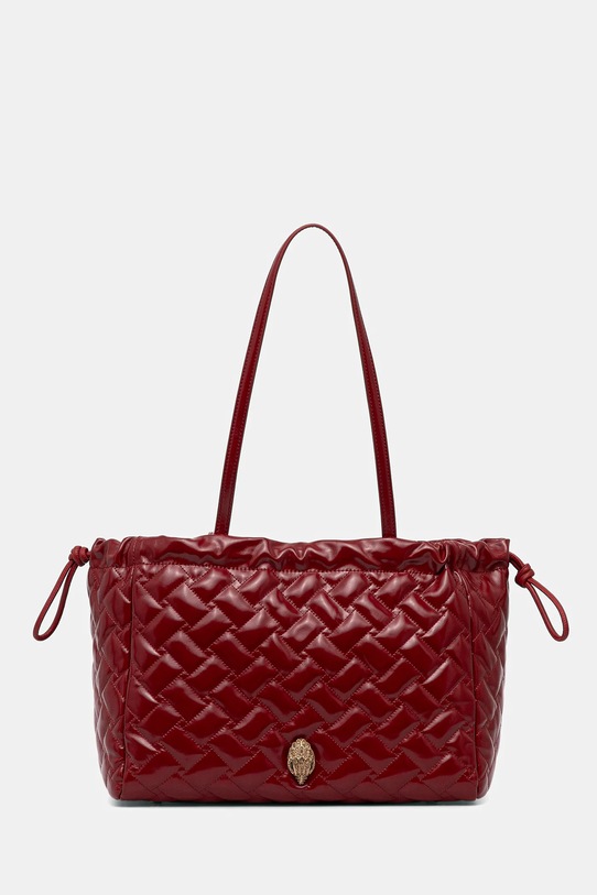 Kurt Geiger London torebka skórzana KENSINGTON skóra licowa bordowy 4370850319