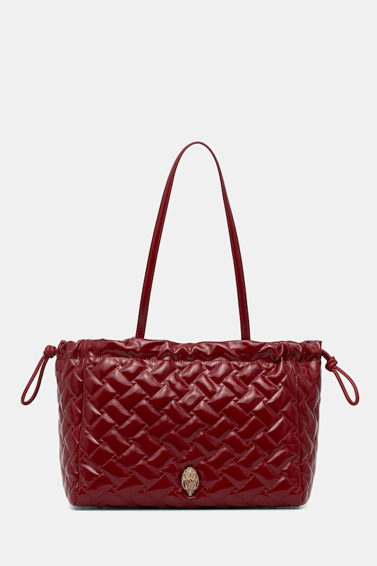 Кожена чанта Kurt Geiger London KENSINGTON гладка кожа бордо 4370850319