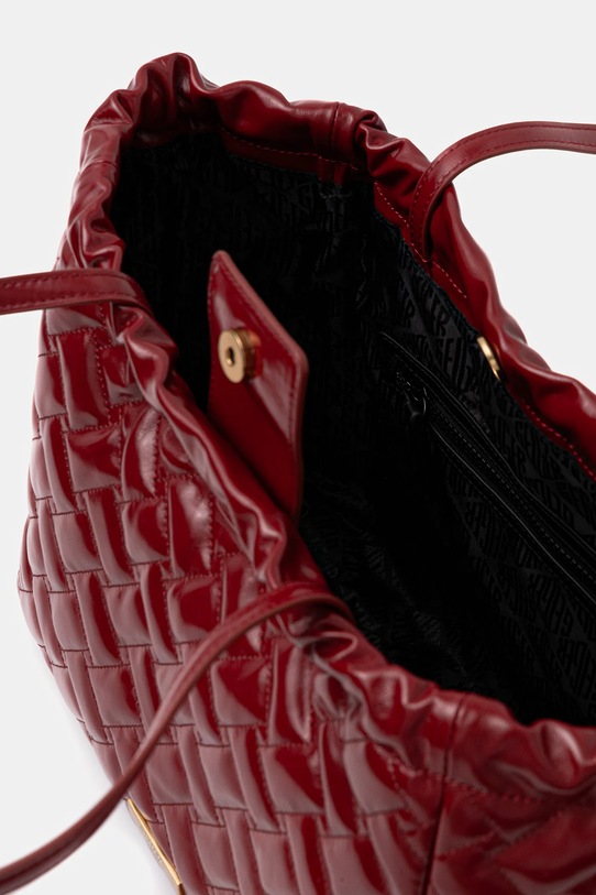 Kurt Geiger London torebka skórzana KENSINGTON 4370850319 bordowy