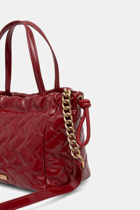 Akcesoria Kurt Geiger London torebka skórzana KENSINGTON 4376350319 czerwony