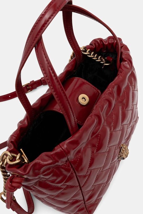Usnjena torbica Kurt Geiger London KENSINGTON 4376350319 rdeča