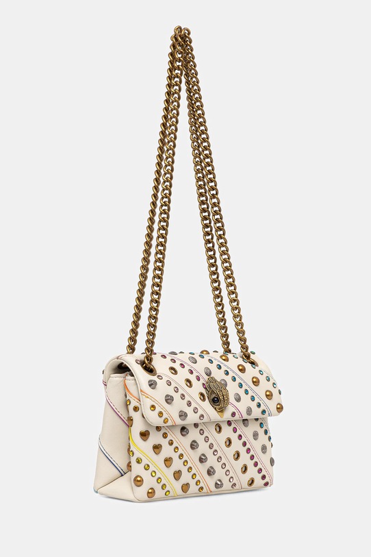 Kurt Geiger London torebka skórzana KENSINGTON 3582244109 beżowy AW25