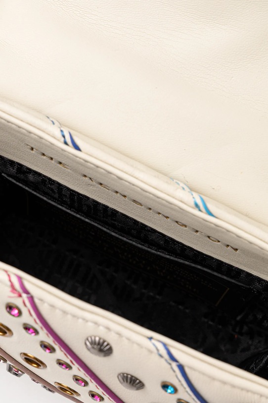 Kurt Geiger London torebka skórzana KENSINGTON 3582244109 beżowy