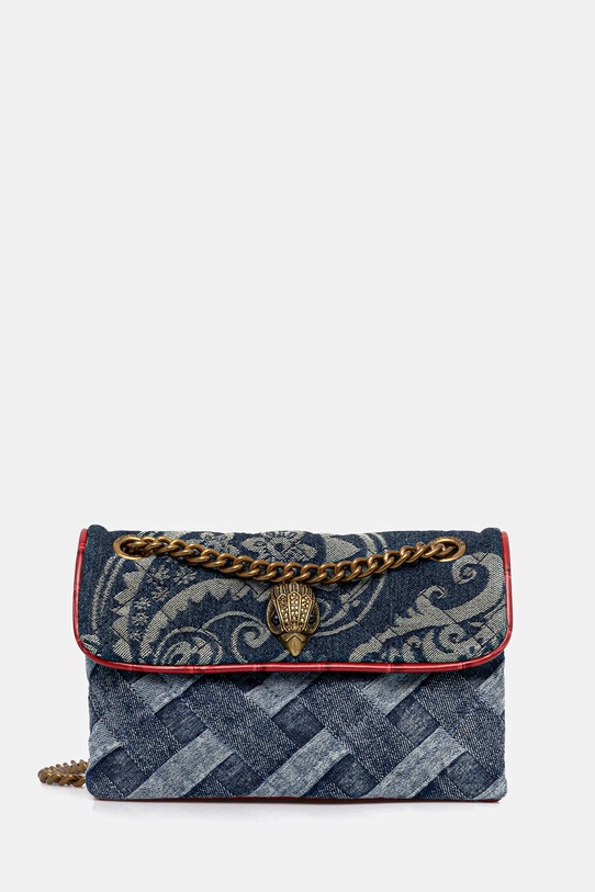 Kurt Geiger London torebka jeansowa KENSINGTON nie mieści A4 niebieski 8885588069