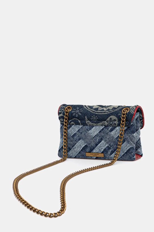 Akcesoria Kurt Geiger London torebka jeansowa KENSINGTON 8885588069 niebieski