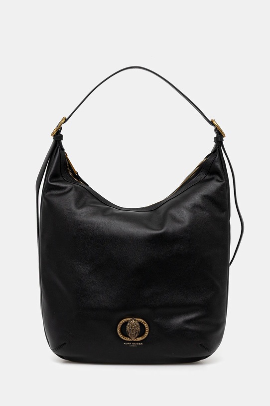 Kurt Geiger London torebka skórzana skóra licowa czarny 4704500109