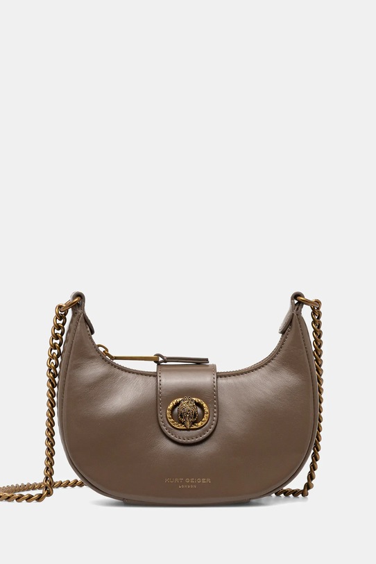 Kurt Geiger London torebka skórzana nie mieści A4 brązowy 4020137109