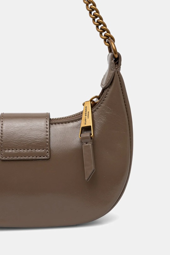 Akcesoria Kurt Geiger London torebka skórzana 4020137109 brązowy