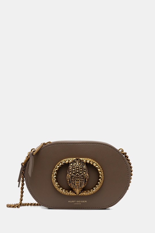 Kurt Geiger London torebka skórzana nie mieści A4 brązowy 3600637109