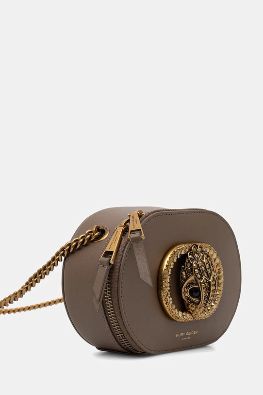 Kurt Geiger London torebka skórzana 3600637109 brązowy AW25