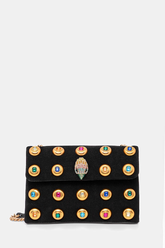 Kurt Geiger London torebka skórzana KENSINGTON nie mieści A4 czarny 4700200209