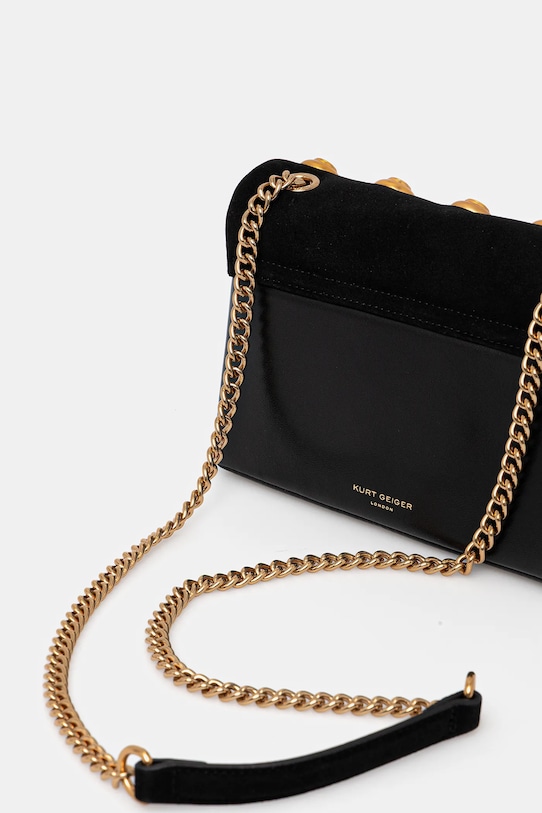 Akcesoria Kurt Geiger London torebka skórzana KENSINGTON 4700200209 czarny