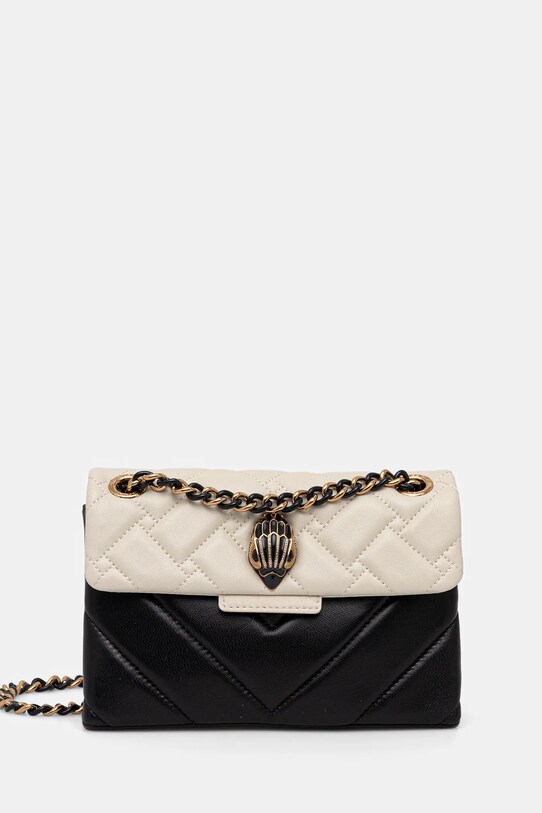 Kurt Geiger London torebka skórzana KENSINGTON nie mieści A4 czarny 2723201109