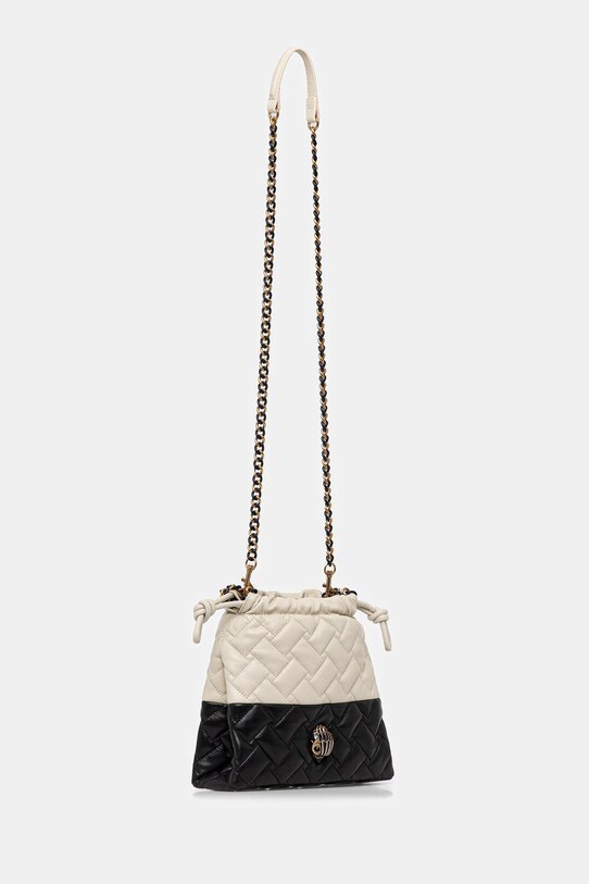 Kurt Geiger London torebka skórzana KENSINGTON 4702401109 czarny AW25
