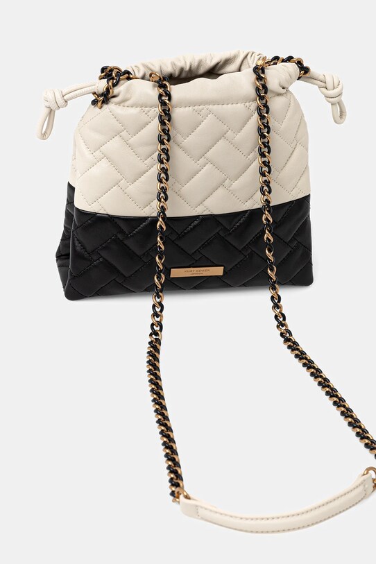 Akcesoria Kurt Geiger London torebka skórzana KENSINGTON 4702401109 czarny