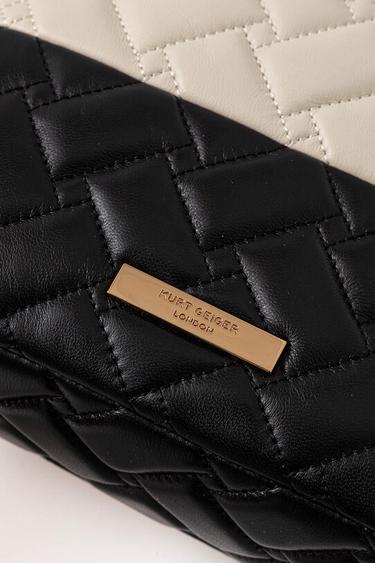 Kurt Geiger London torebka skórzana KENSINGTON czarny 4702401109