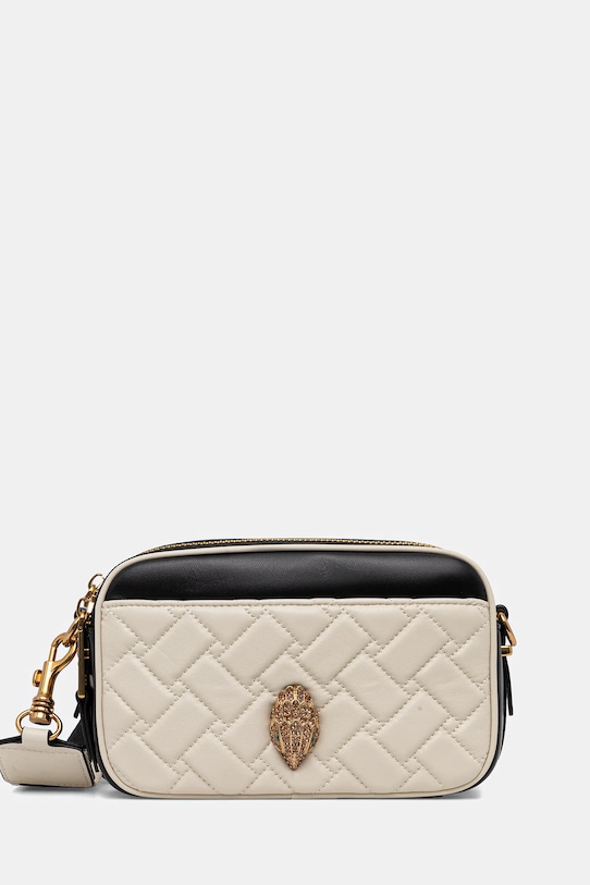 Шкіряна сумочка Kurt Geiger London KENSINGTON лицьова шкіра бежевий 4684601109