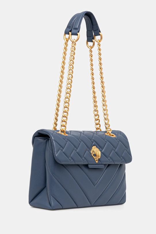 Usnjena torbica Kurt Geiger London KENSINGTON 3586289109 mornarsko modra AW25