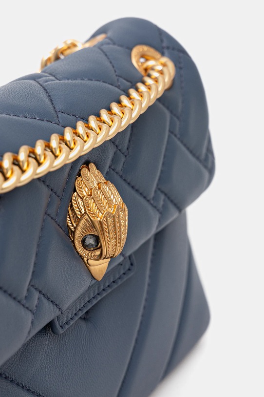 Akcesoria Kurt Geiger London torebka skórzana KENSINGTON 4372889109 granatowy