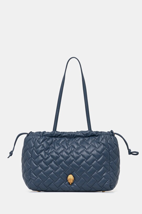 Kurt Geiger London torebka skórzana KENSINGTON skóra licowa granatowy 4370889109
