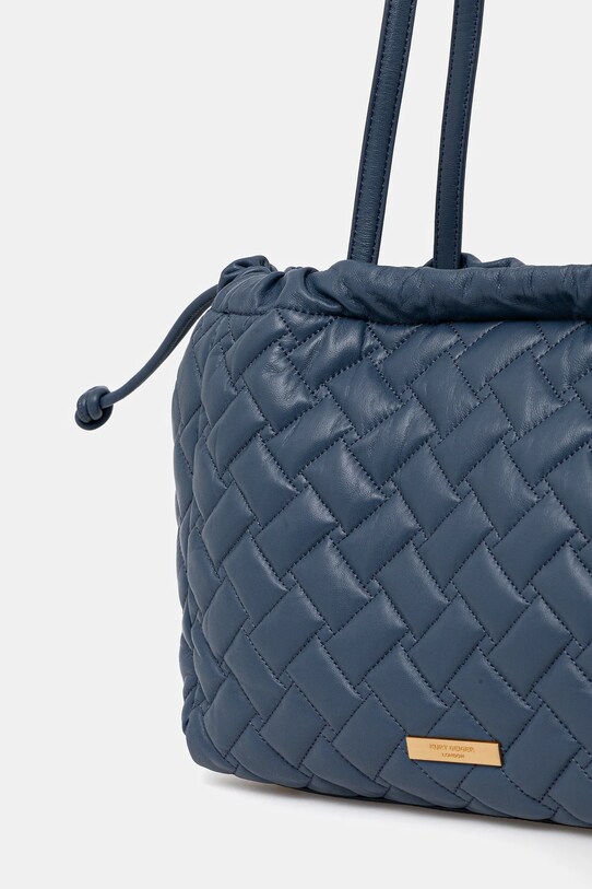 Akcesoria Kurt Geiger London torebka skórzana KENSINGTON 4370889109 granatowy