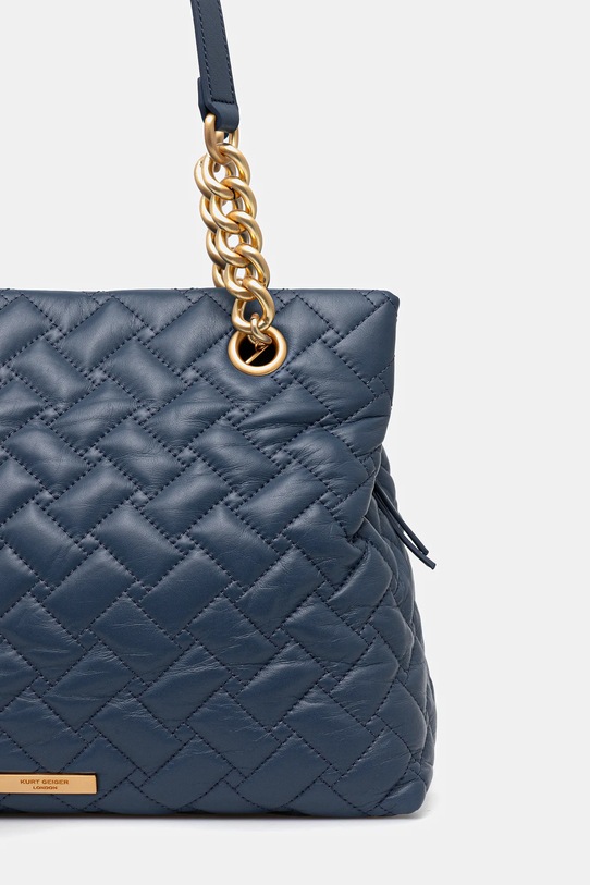 Akcesoria Kurt Geiger London torebka skórzana KENSINGTON 2054989109 granatowy