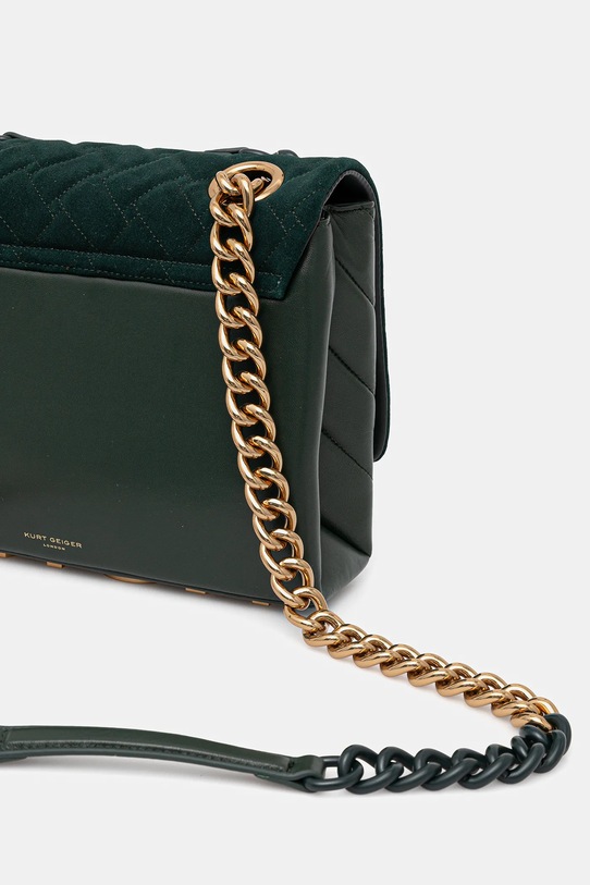 Akcesoria Kurt Geiger London torebka skórzana KENSINGTON 9959871219 zielony