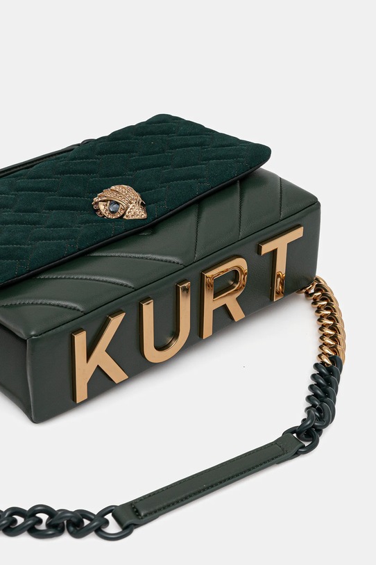 Kurt Geiger London torebka skórzana KENSINGTON zielony 9959871219