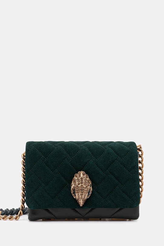 Kurt Geiger London torebka skórzana KENSINGTON nie mieści A4 zielony 9594571219