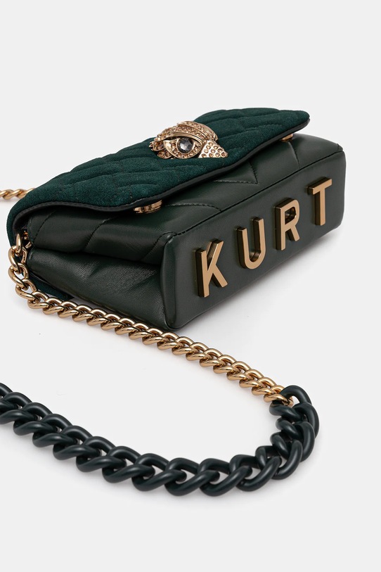 Kurt Geiger London torebka skórzana KENSINGTON zielony 9594571219