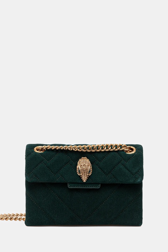 Kurt Geiger London torebka skórzana KENSINGTON nie mieści A4 zielony 4372871219