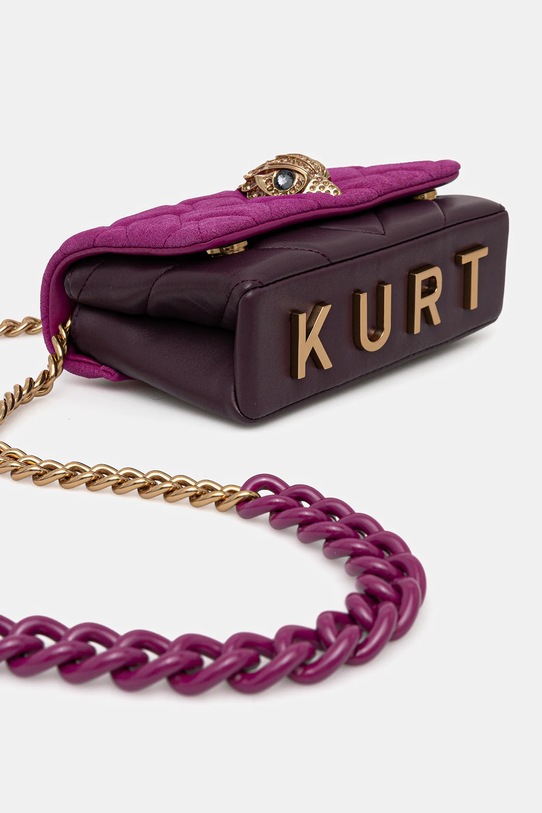 Kurt Geiger London torebka skórzana KENSINGTON różowy 9594552219