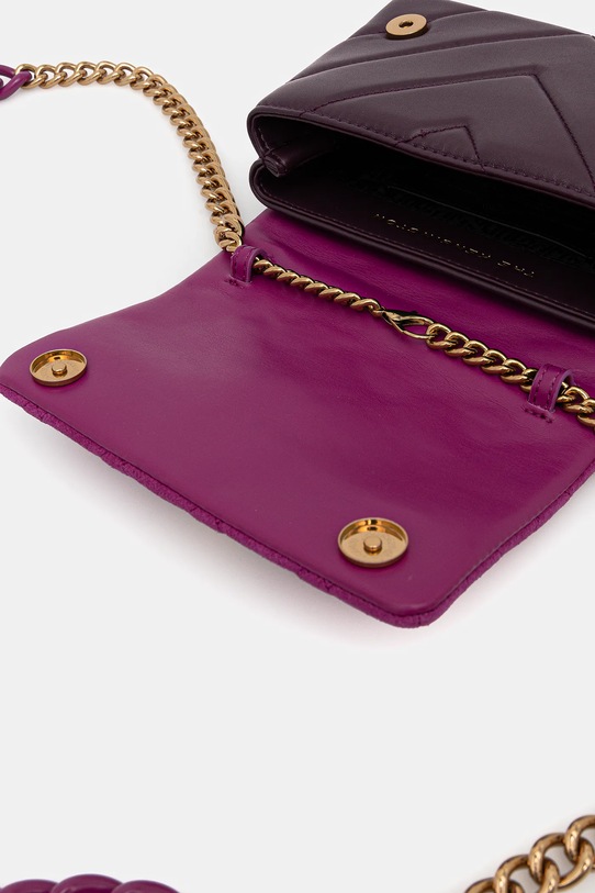 Kurt Geiger London torebka skórzana KENSINGTON 9594552219 różowy