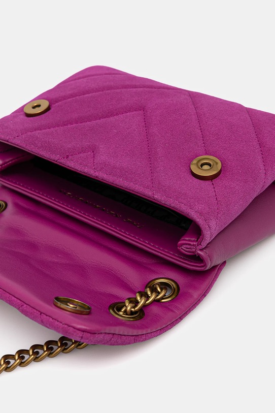 Kurt Geiger London geantă de mână din piele întoarsă KENSINGTON 4372852219 roz