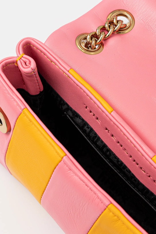 Kurt Geiger London torebka skórzana KENSINGTON 3582257109 różowy