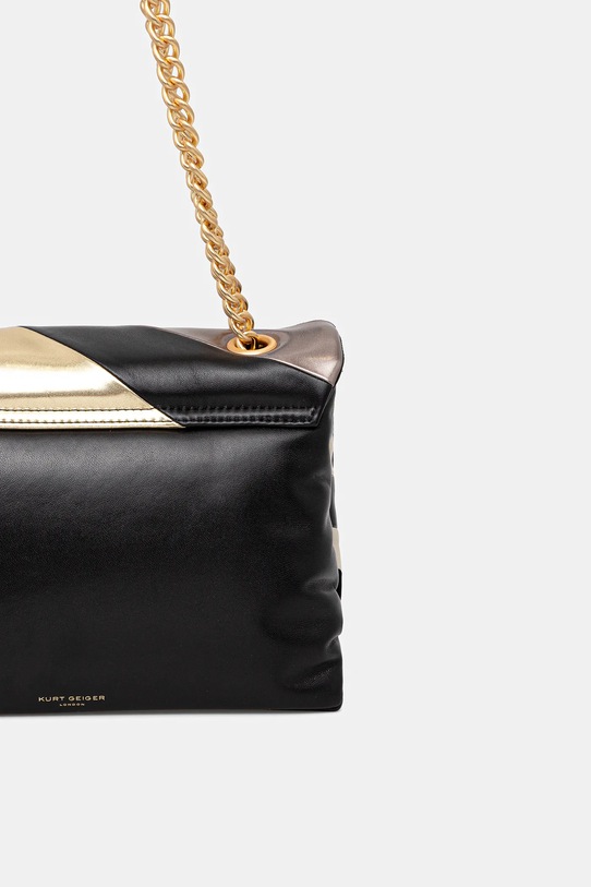 Akcesoria Kurt Geiger London torebka skórzana KENSINGTON 9796565109 czarny