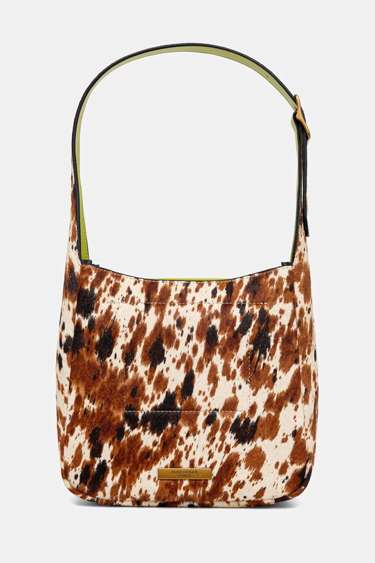Akcesoria Kurt Geiger London torebka skórzana 3577339189 brązowy
