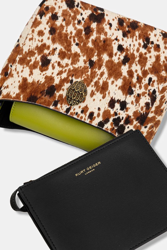 Kurt Geiger London torebka skórzana 3577339189 brązowy