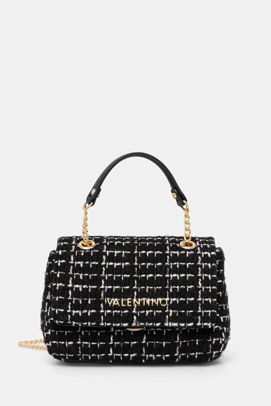 Valentino Bags geantă TWEED nu incape in A4 negru VBS9JP05