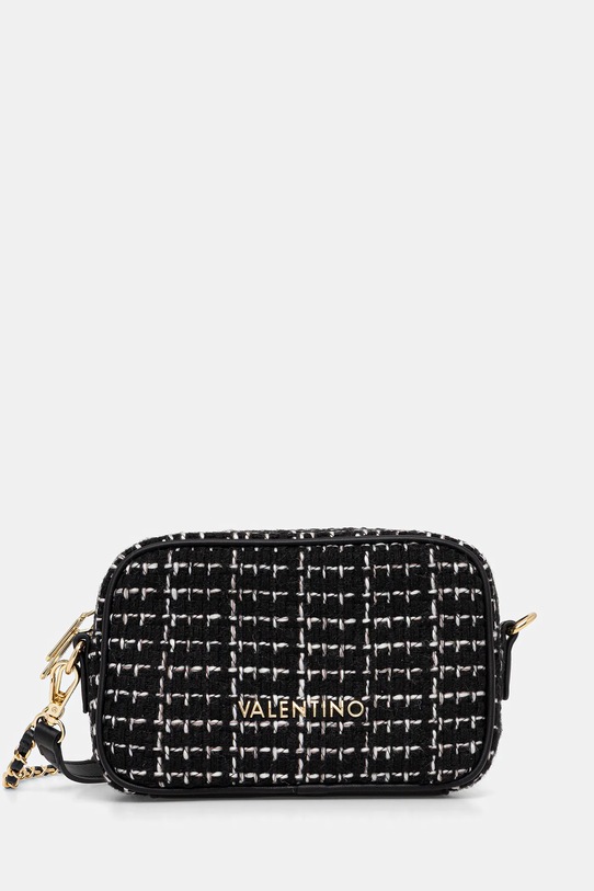 Valentino Bags torebka TWEED nie mieści A4 czarny VBS9JP51