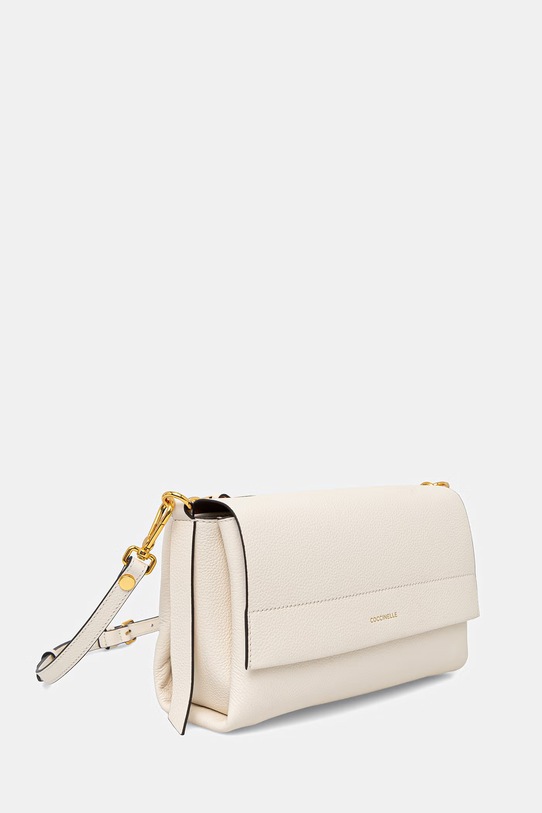 Coccinelle torebka skórzana BOHEME GRANA DOUBLE E1.M50.12.01.01 beżowy SS26