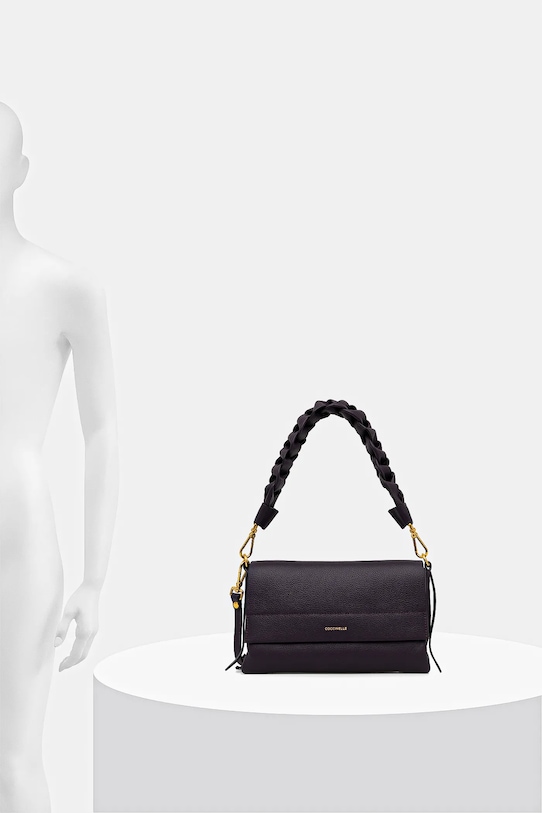 Coccinelle torebka skórzana BOHEME GRANA DOUBLE E1.M50.12.01.01