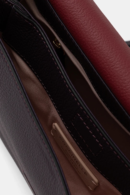 Coccinelle torebka skórzana BOHEME GRANA DOUBLE E1.M50.12.01.01 fioletowy