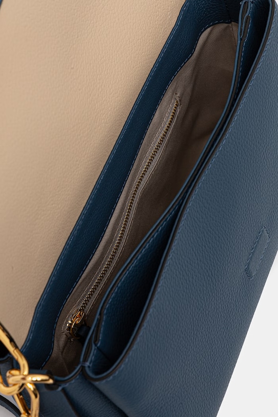 Coccinelle torebka skórzana BOHEME GRANA DOUBLE E1.M50.12.01.01 turkusowy