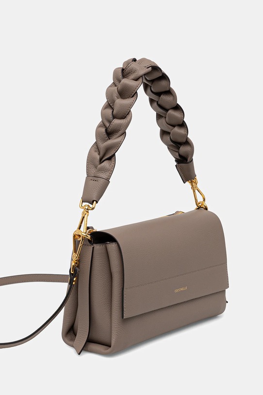 Шкіряна сумочка Coccinelle BOHEME GRANA DOUBLE E1.M50.12.01.01 бежевий AW25