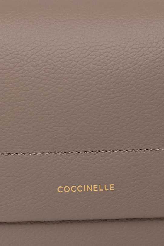 Шкіряна сумочка Coccinelle BOHEME GRANA DOUBLE бежевий E1.M50.12.01.01