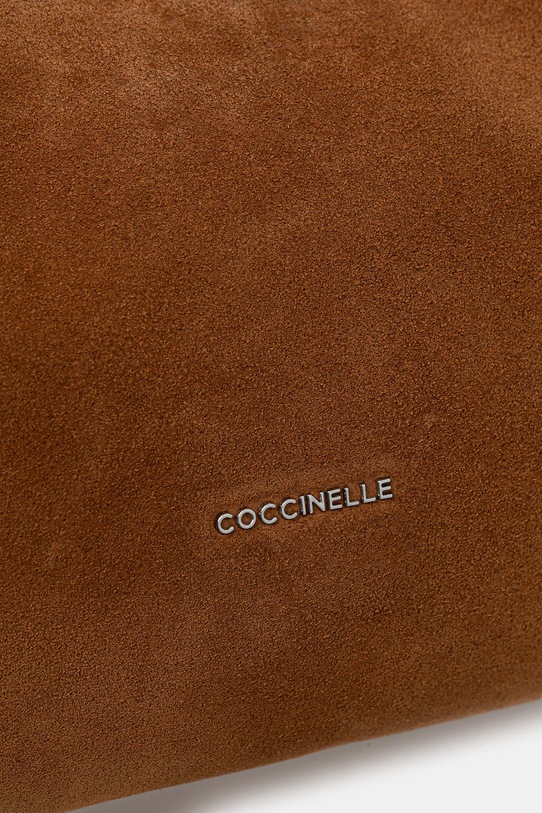 Coccinelle torebka zamszowa BOHEME SUEDE BIMATERIAL brązowy E1.P6P.13.03.01