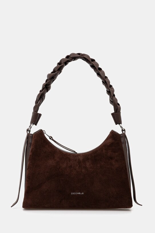 Coccinelle torebka zamszowa BOHEME SUEDE BIMATERIAL skóra licowa brązowy E1.P6P.13.03.01